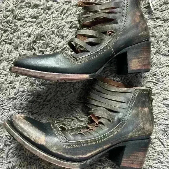 Freebird Sabra Brown Distressed Leather Boot Size 11 - Picture 11 of 12